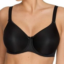 PrimaDonna Satin T-Shirt Bra - Black