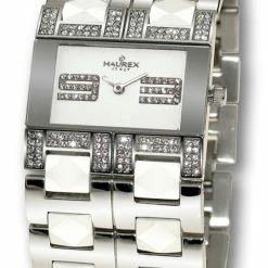 Haurex Italy Stainless Steel White Dial Watch - Silver