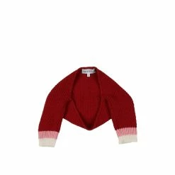 Simonetta Girl Wrap cardigans Virgin Wool - Red