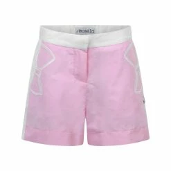 Simonetta Baby Girls Pink & White Shorts