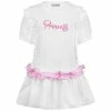 Simonetta Girls White & Pink Princess Dress