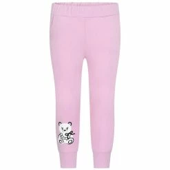 Simonetta Baby Girls Pink Bear Joggers
