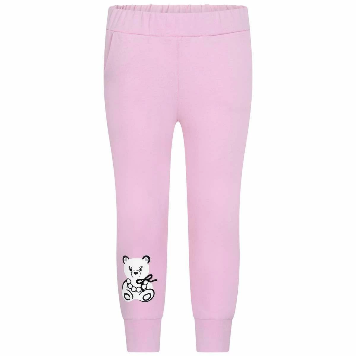 Simonetta Baby Girls Pink Bear Joggers