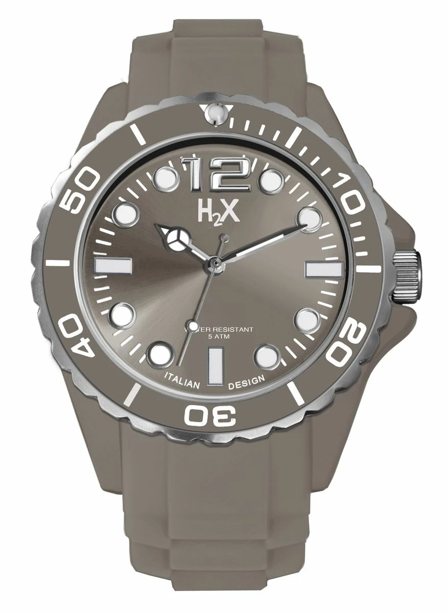 Haurex Italy Men's SG382UG2 Reef Charcoal Luminous Dial Rotating Bezel Dark G - Grey