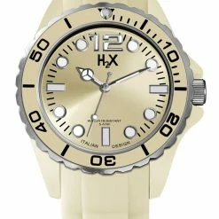 Haurex Italy H2X Men's Reef Gold Watch - Beige