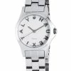 Haurex Italy Women's 7A505DSS Diamond-Accented Mini City Stainless Steel Three Hands Watch - Silver