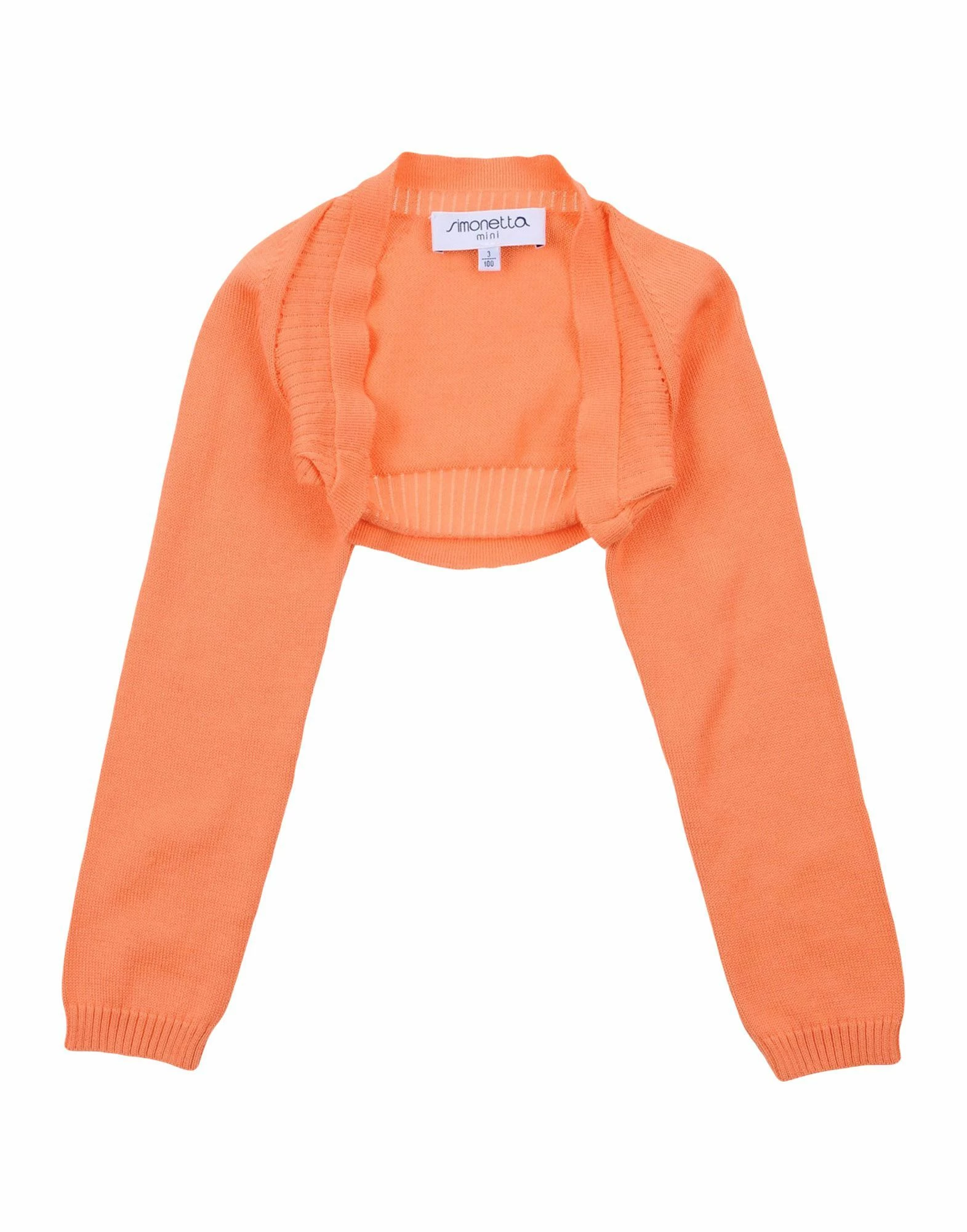 Simonetta Mini Girl Wrap cardigans Cotton - Orange