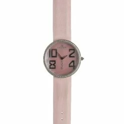 Haurex Italy Plaze Pink Leather Watch