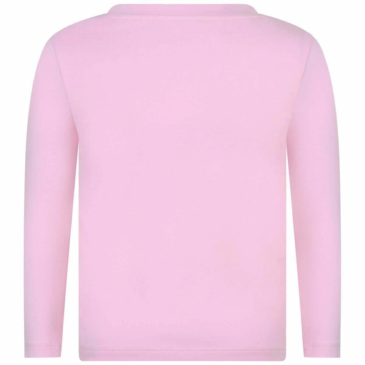 Simonetta Baby Girls Pink Cotton Jersey Top - Image 2