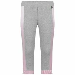 Simonetta Girls Grey & Pink Jersey Bottoms