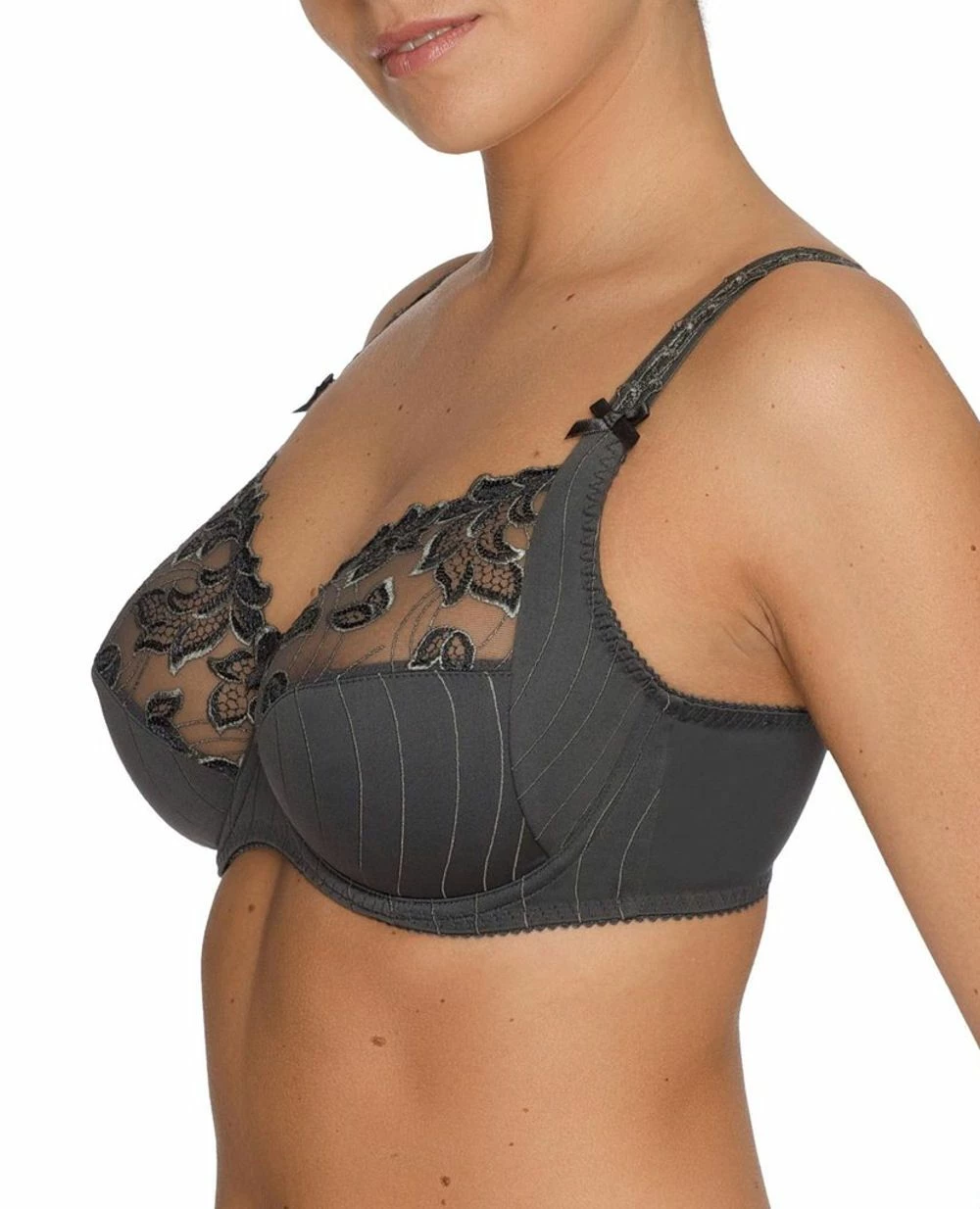 PrimaDonna Deauville Full Cup Side Support Bra - Grey - Image 2