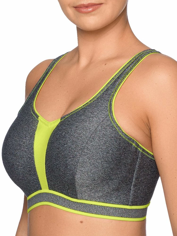 PrimaDonna The Sweater Padded Sports Bra Cosmic Grey - Image 2