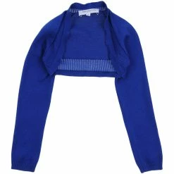 Simonetta Mini Girl Wrap cardigans Cotton - Blue